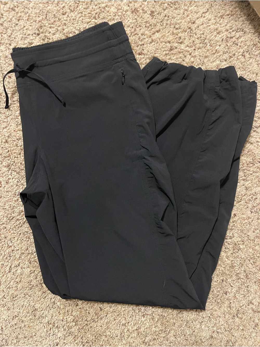 Athleta Black Joggers with Drawstring Waist